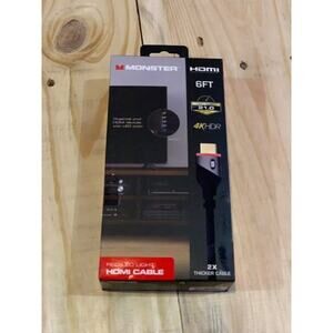 Monster High Speed 4K HDR HDMI Cable- Red